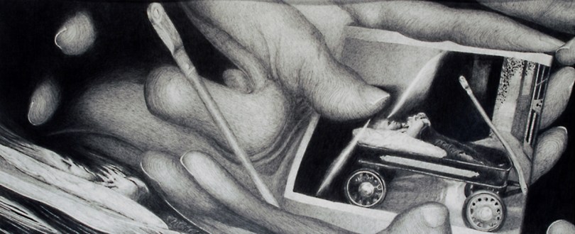 "At the Speed of Light"  2004  graphite on paper