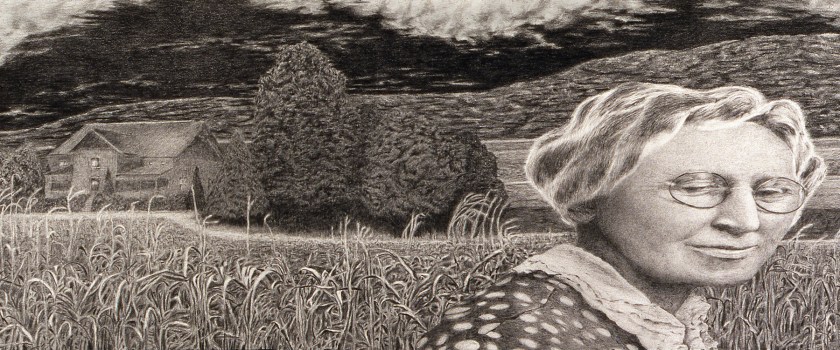 "My Father's Mother With Moonlight in Her Hair"   2003   graphite on paper