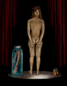 "Girl Alive", March 2013, From the series: "The Temple of Wonders" Digital Photo Montage