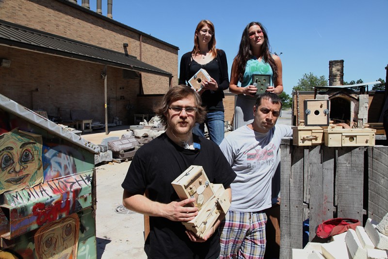 Kim, Chelsea, Chris and Josh with 120's, 4x5s, multi-aperture, 120 w/flash